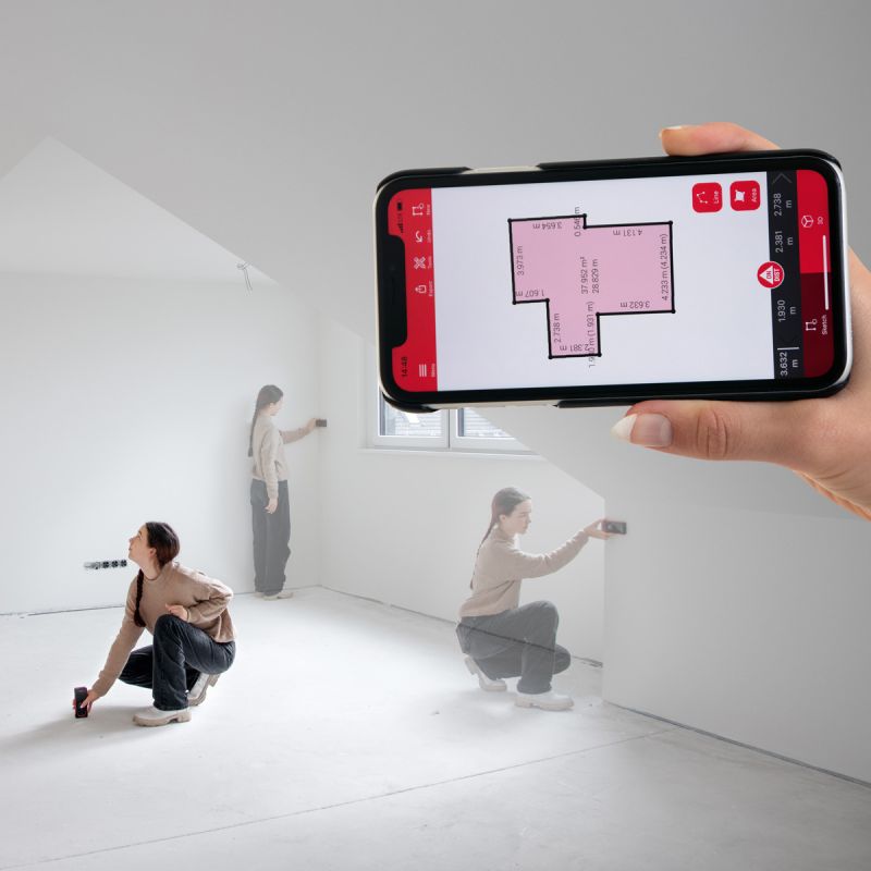 LEICA DISTO D5 Laser-Entfernungsmesser – Präzision & Bluetooth-Verbindung LEICA DISTO D5 Laser-Entfernungsmesser – Präzision & Bluetooth-Verbindung